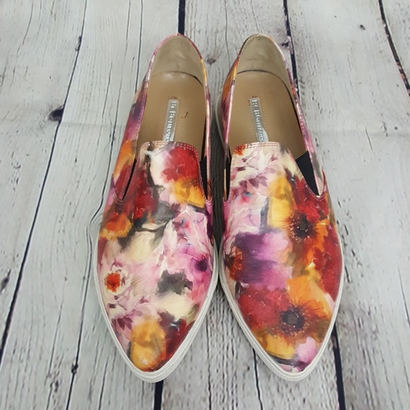 BCBGeneration Shoes - BCBGeneration Washed Floral Slip On Flat sz 7